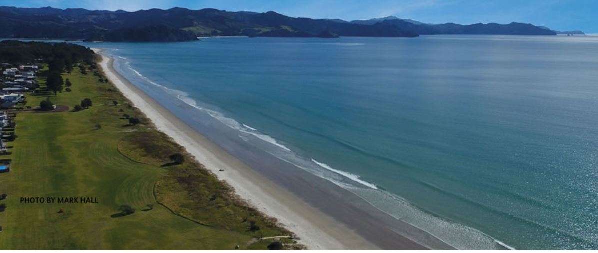 Matarangi Beach from the air